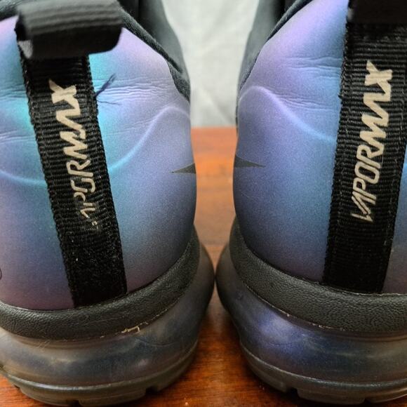Nike Air Vapormax Run Utility Throwback Future Men SZ 9 PUR/BLUE AQ8810-009 - Picture 10 of 11